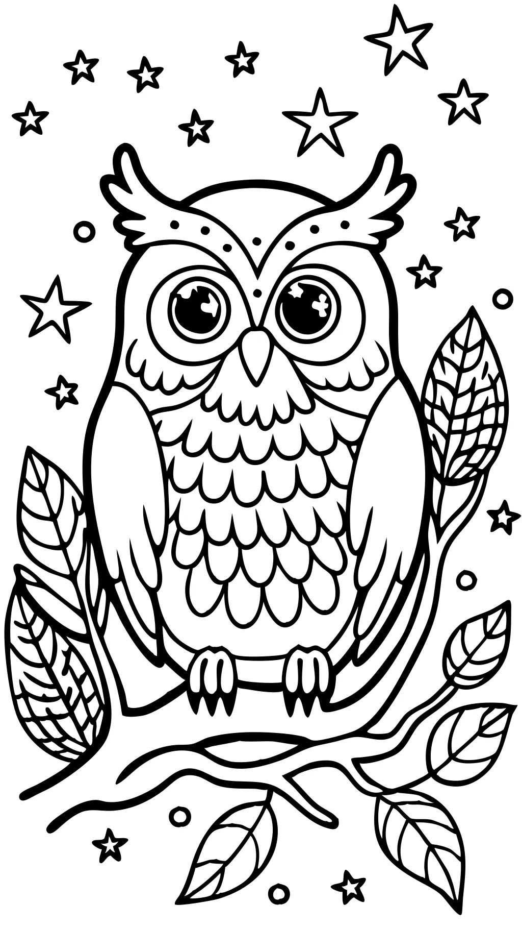 coloriage hibou imprimable